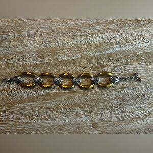 Brighton chain link gold and silver bracelet